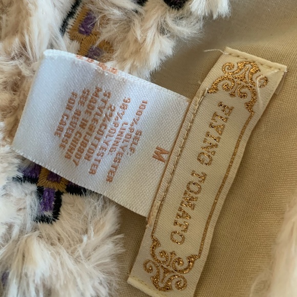 Flying Tomato Embroidered Faux Fur Vest - Picture 17 of 17